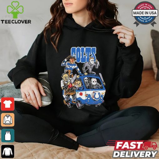 Original Indianapolis Colts NFL Horror Characters Movie Hippie Halloween Shirt