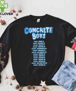 Official Concrete Boys Tour Dates Shirt