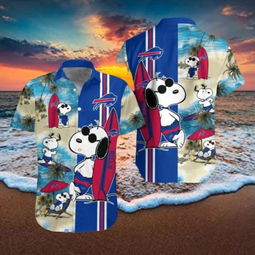 Buffalo Bills Snoopy Surfing Summer Beach Hawaiian Shirt