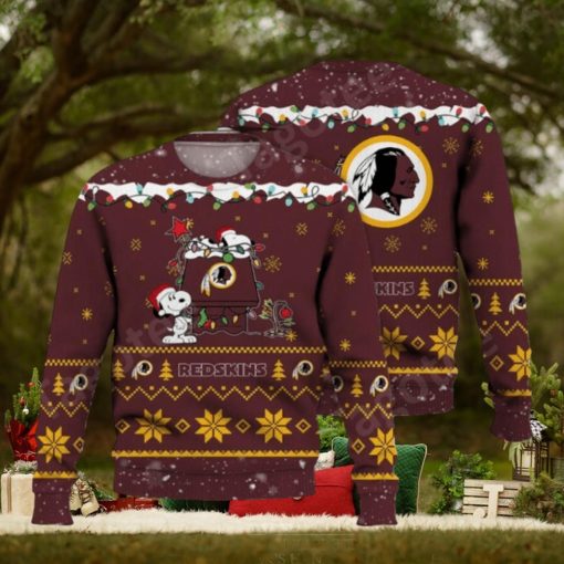 Washington Commanders RedSkins Snoopy Ugly Christmas Sweaters