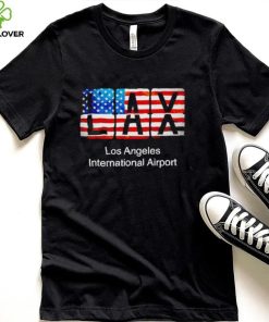 LAX Los Angeles International Airport American flag shirt2