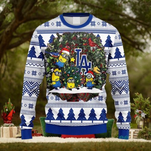 MLB Los Angeles Dodgers Minion Christmas Ugly 3D Sweater For Men And Women Gift Ugly Christmas