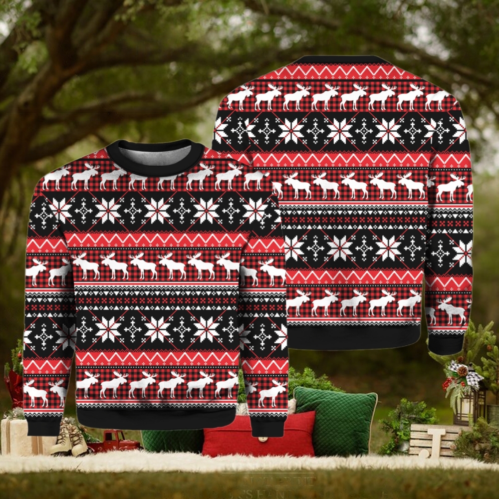 Moose Christmas Party Ugly Christmas Sweater Moose Christmas Party Ugly Christmas Sweater