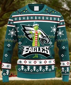 NFL Fans Philadelphia Eagles Funny Grinch Christmas Ugly Sweater For Men Women
