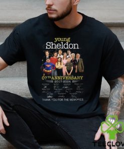 Young Sheldon 07th Anniversary 2017 2024 Thank You For The Memories T Shirt