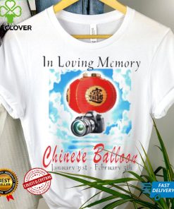 in loving memory chinese balloon shirt shirt