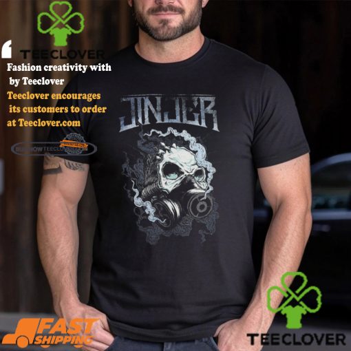 injer   Gasmask Skull   T Shirt