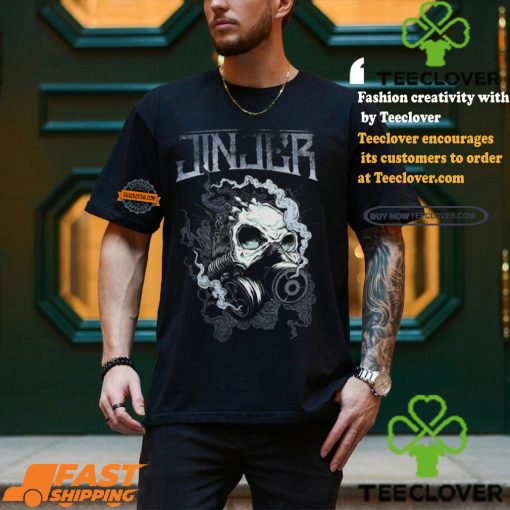 injer   Gasmask Skull   T Shirt