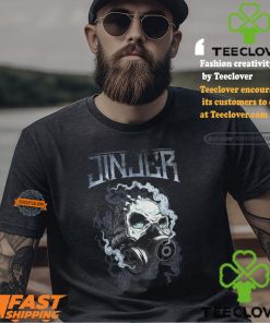 injer Gasmask Skull T Shirt