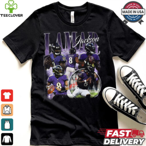 intage 90s Graphic Style Lamar Jackson shirt