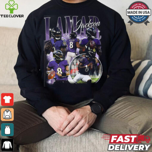 intage 90s Graphic Style Lamar Jackson shirt