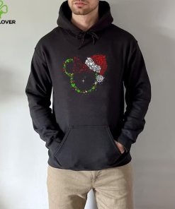 Mickey Head With Santa Hat Christmas Trip And Holday T hoodie, sweater, longsleeve, shirt v-neck, t-shirt