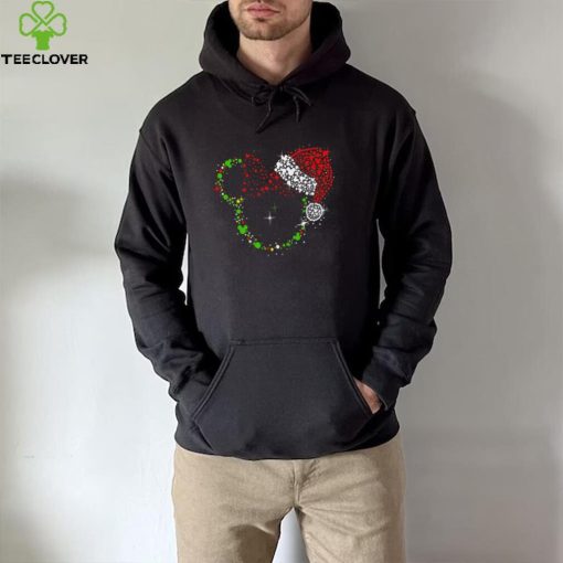 Mickey Head With Santa Hat Christmas Trip And Holday T hoodie, sweater, longsleeve, shirt v-neck, t-shirt