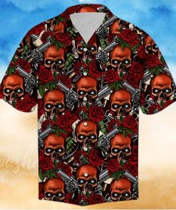 Skull Rose Hawaiian Shirt Pre1
