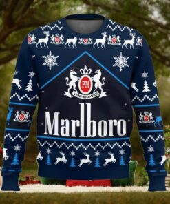 Marlboro Ice Blast Cigarette Ugly Christmas Sweater