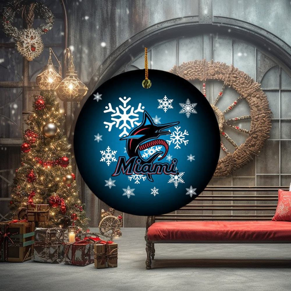 Miami Marlins NBA 2023 Xmas Gifts Christmas Decorations Ornament Miami Marlins NBA 2023 Xmas Gifts Christmas Decorations Ornament