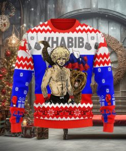 Khabib Nurmagomedov Ugly Christmas Sweater Christmas Gift For Men And Women