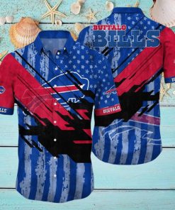 Buffalo Bills Hawaiian Shirt, American Flag Color, Unique Hawaiian Shirt