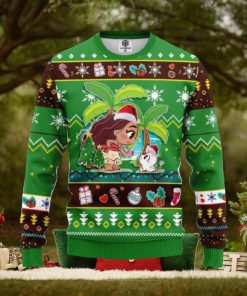 Moana Green Amazing Gift Ugly Christmas 3D Sweater Christmas Gift For Men And Women
