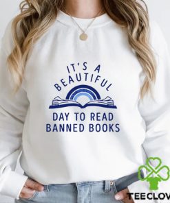 jack hopkins its a beautiful day to read banned books art shirt shirt trang