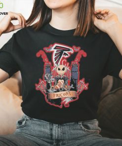 jack skellington halloween atlanta falcons fan shirt