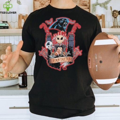 jack skellington halloween carolina panthers fan shirt