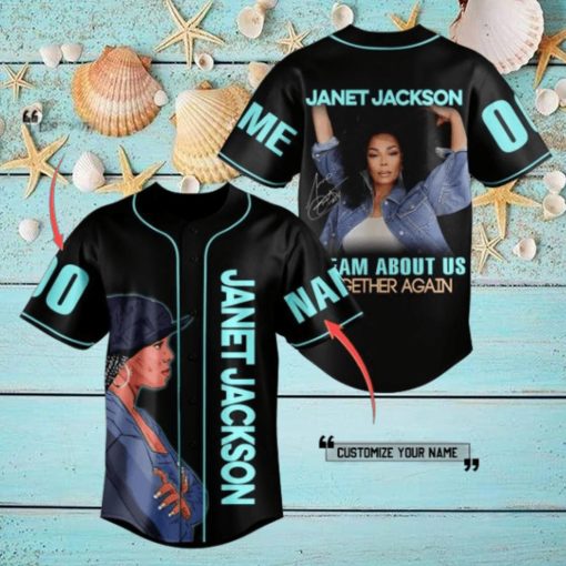 janet jackson dream about us together again custom baseball jerseys