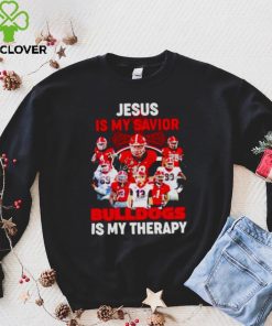 jesus is my savior Georgia Bulldogs is my therapy shirt