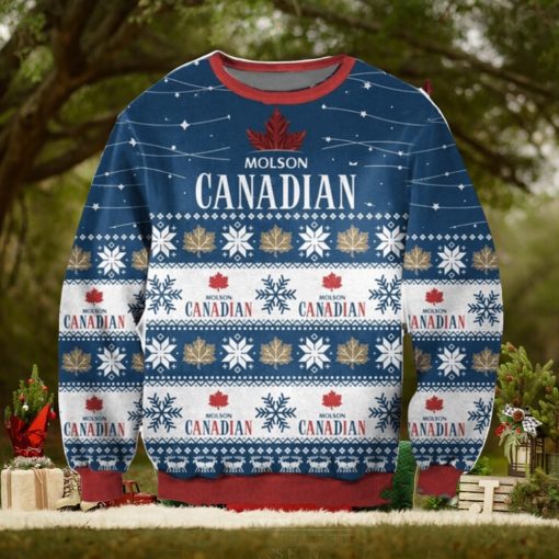 Molson Canadian 3D Ugly Christmas Sweater Christmas Gift