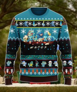 Pokemon Water Ugly Christmas Sweater Anime Men And Women Christmas Gift