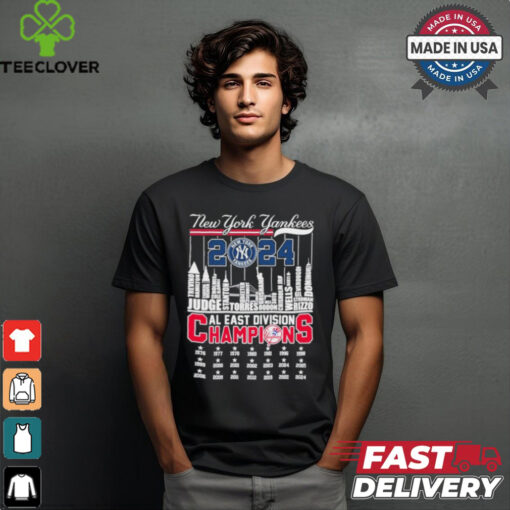 New York Yankees 2024 AL East Division Champions Skyline shirt
