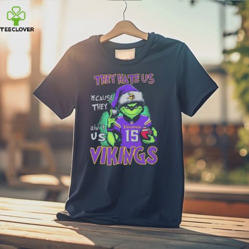 joshua Dobbs Grinch They Hate Us Because Ain’t Us Minnesota Vikings Christmas Shirt