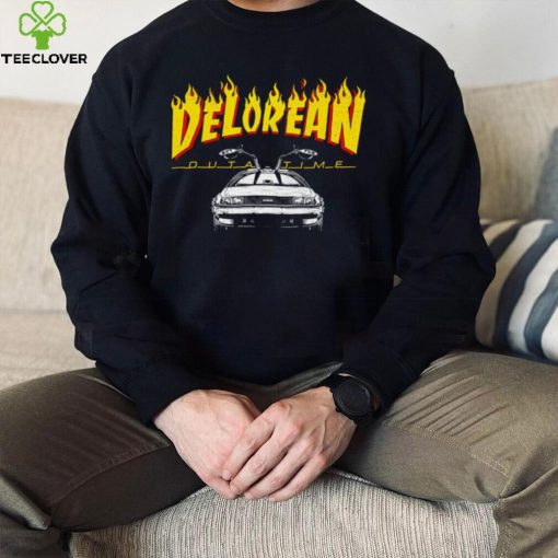 Back to the Future Delorean Outatime Back to Flames shirt