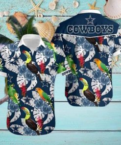 Dallas Cowboys Parrots and Toucans Hawaiian Shirt