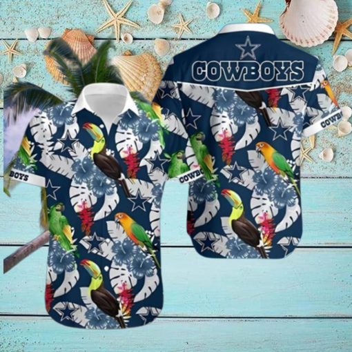 Dallas Cowboys Parrots and Toucans Hawaiian Shirt