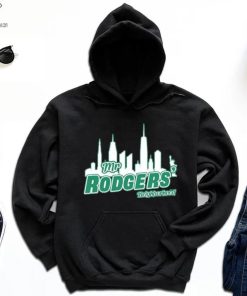 Aaron Rodgers New York Jets Mr Rogers Neighborhood Skyline Shirt