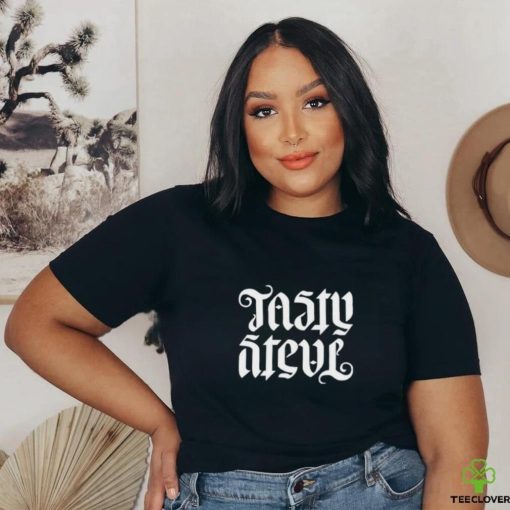 Tasty Steve Ambigram t shirt