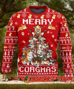 Funny Corgi Merry Corgmas Ugly Christmas Sweater For Men & Women