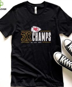 Kansas City Chiefs 3x Champs IV LIV LVII hoodie, sweater, longsleeve, shirt v-neck, t-shirt