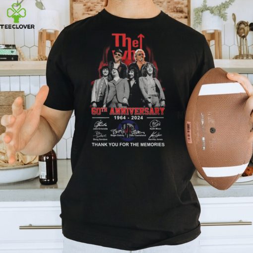 The Who 60th Anniversary 1964 – 2024 Thank You For The Memories T Shirt