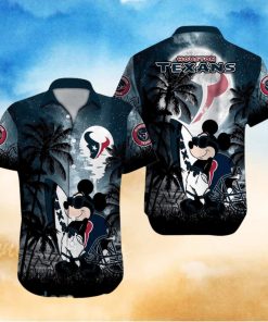 Houston Texans NFL Team Logo Baby Yoda Hawaiian Shirt
