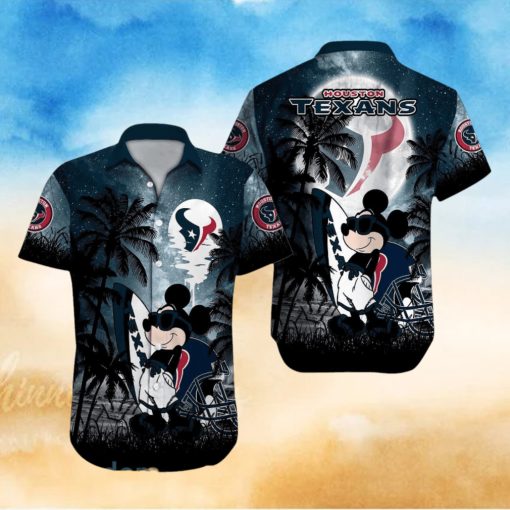 Houston Texans NFL Team Logo Baby Yoda Hawaiian Shirt