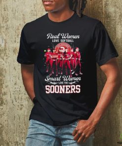 Real Women Love Softball Smart Women Love The Oklahoma Sooners Shirt