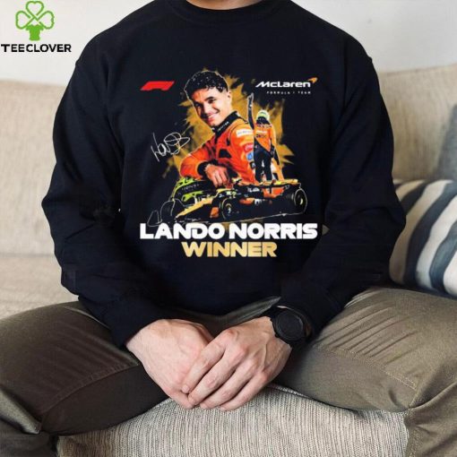 Mclaren Formula 1 Lando Norris Winner 2024 Signatures Shirt