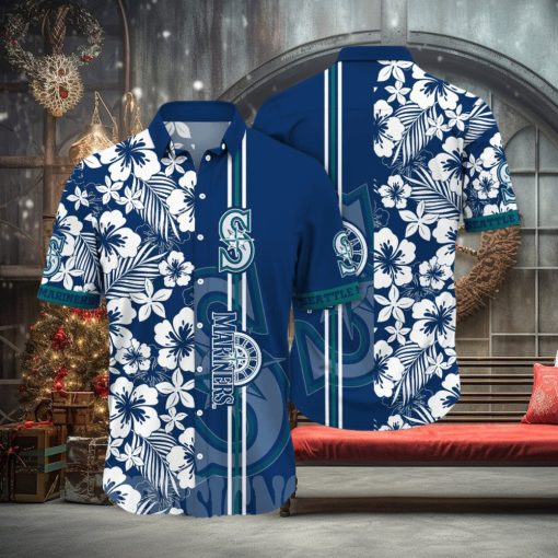 Seattle Mariners MLB Flower Unisex All Over Printed Hawaiian Shirt