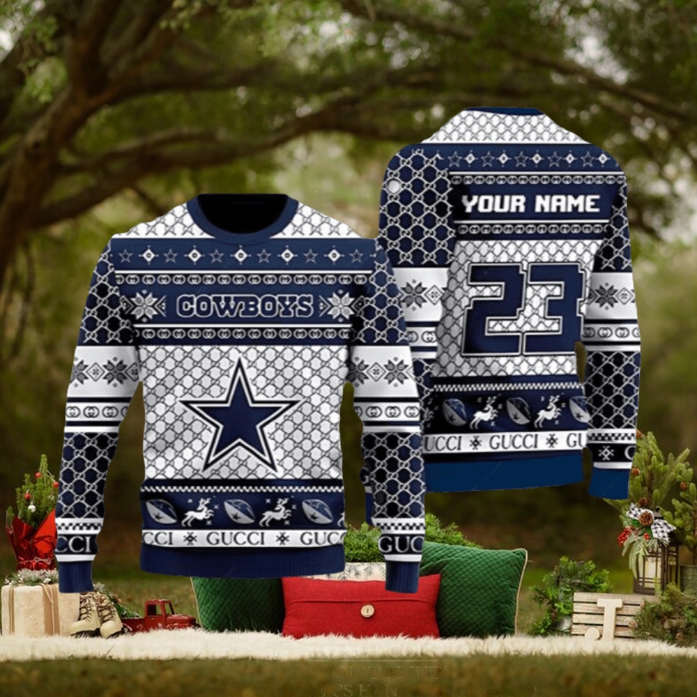 Dallas Cowboys American Football Ugly Christmas Sweater 3D Printed Men And Women Holiday Gift