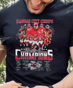 kansas City Chiefs AFC American Football Conference Champions 2024 Signatures Shirt