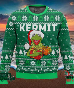 kermit the muppet show ugly christmas sweater