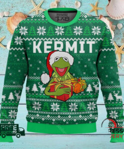 kermit the muppet show ugly christmas sweater