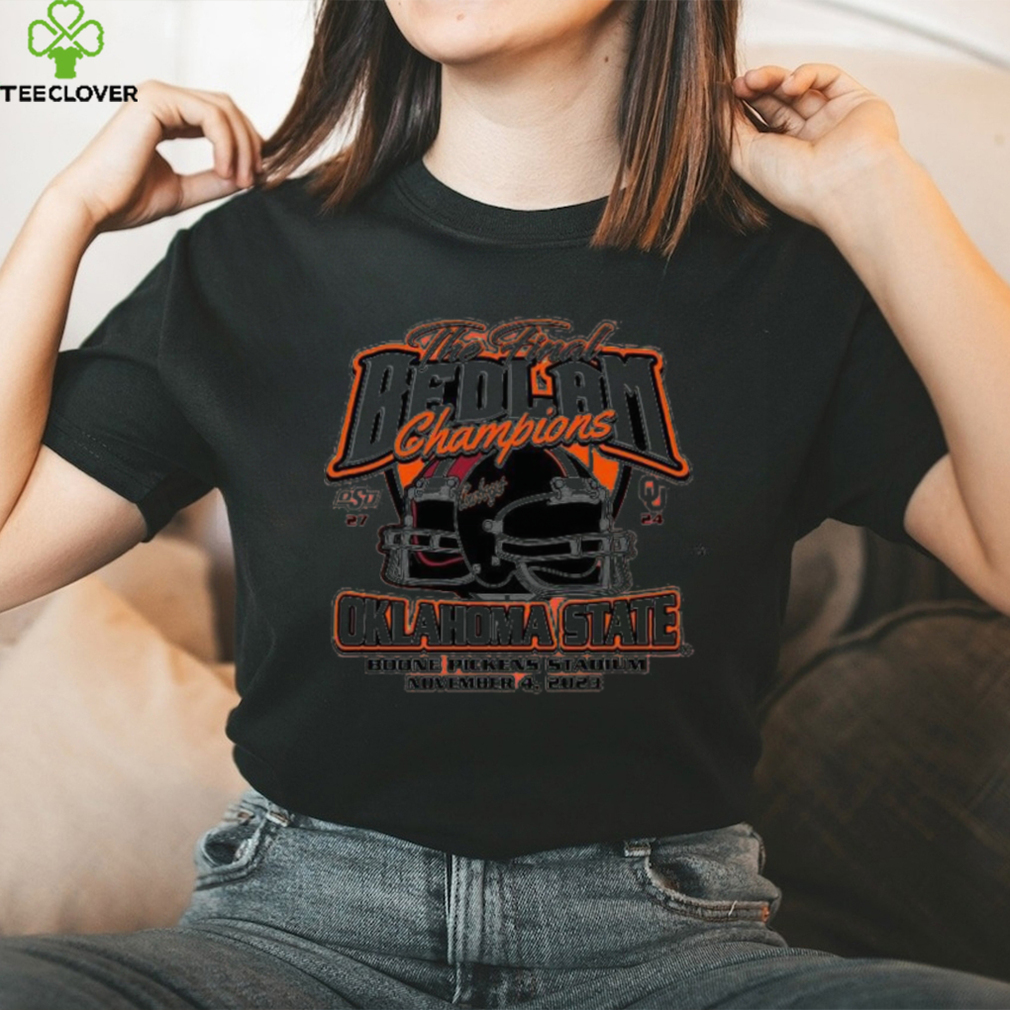 Oklahoma State Cowboys 2023 The Final Bedlam Champions 27 24 Shirt Oklahoma State Cowboys 2023 The Final Bedlam Champions 27 24 Shirt